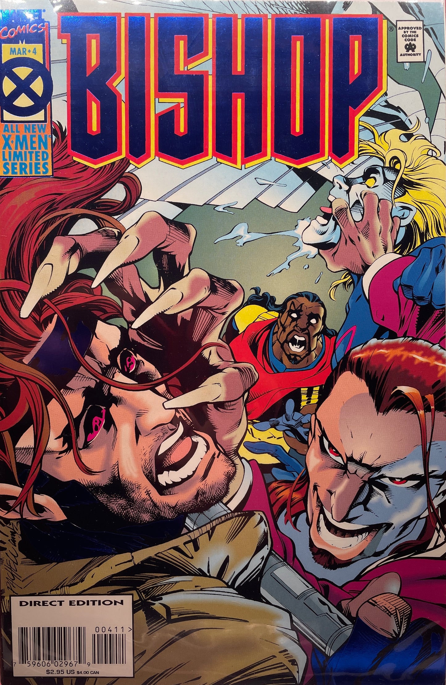 Bishop mini series 1994-1995 issues #1-4 (foil covers) Direct Edition