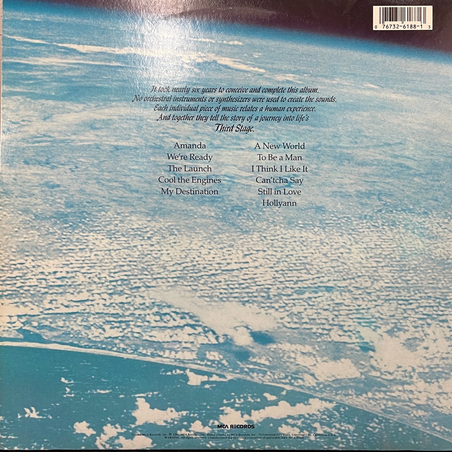 Boston: Third Stage Vinyl LP