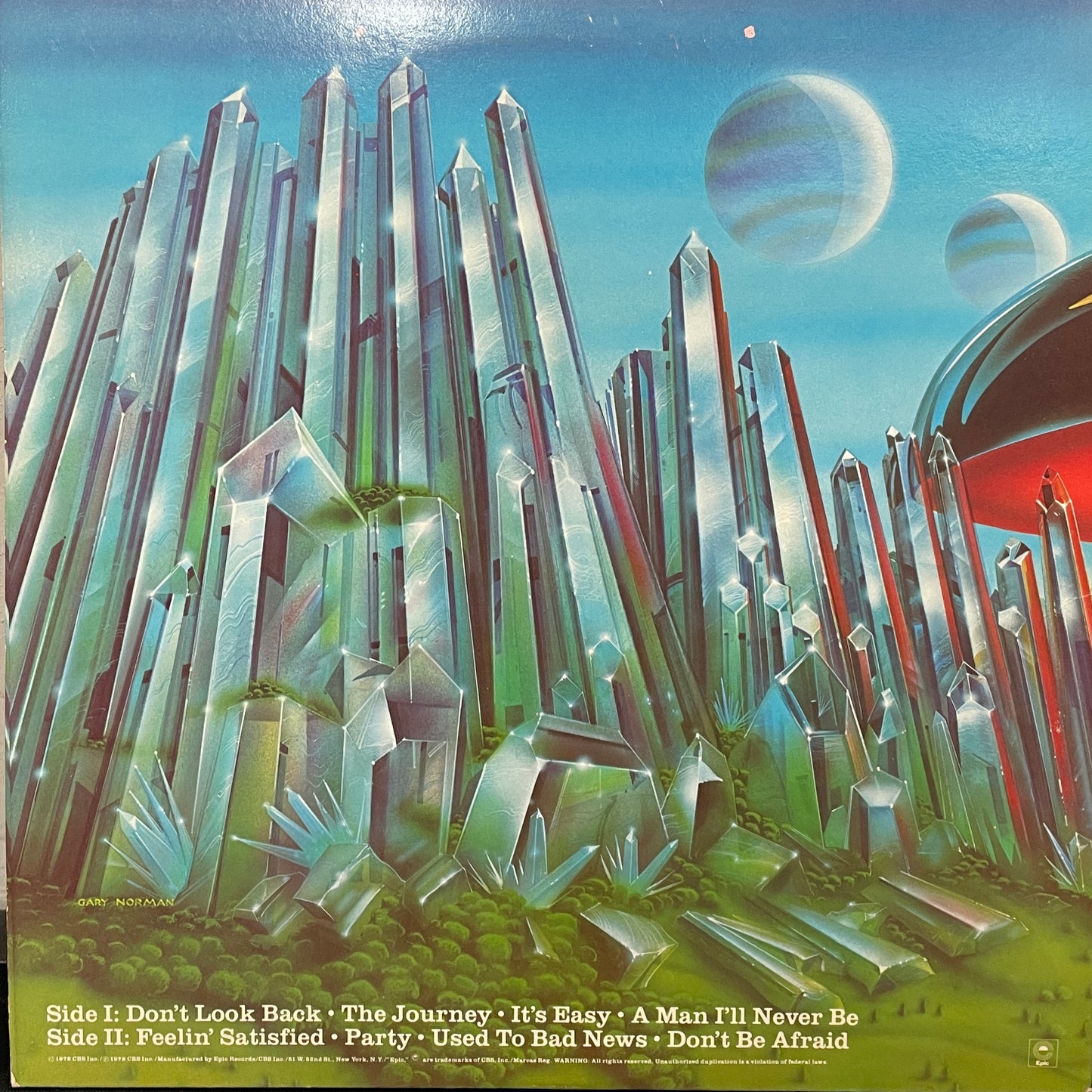 Boston: Don't Look Back Vinyl LP