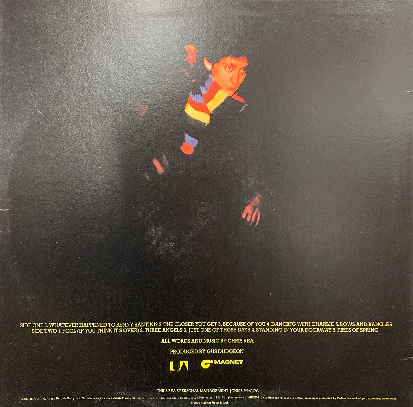 Chris Rea: Whatever happened to Benny Santini? Vinyl LP