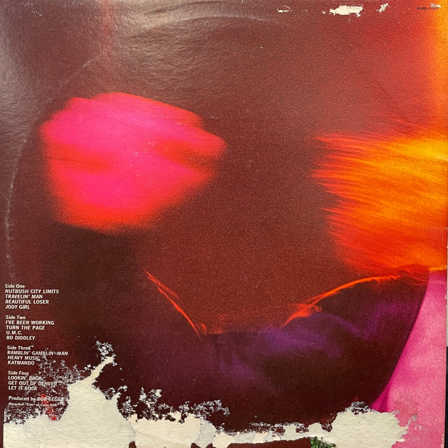 Bob Seger & The Silver Bullet Band: Live Bullet Double Vinyl LP