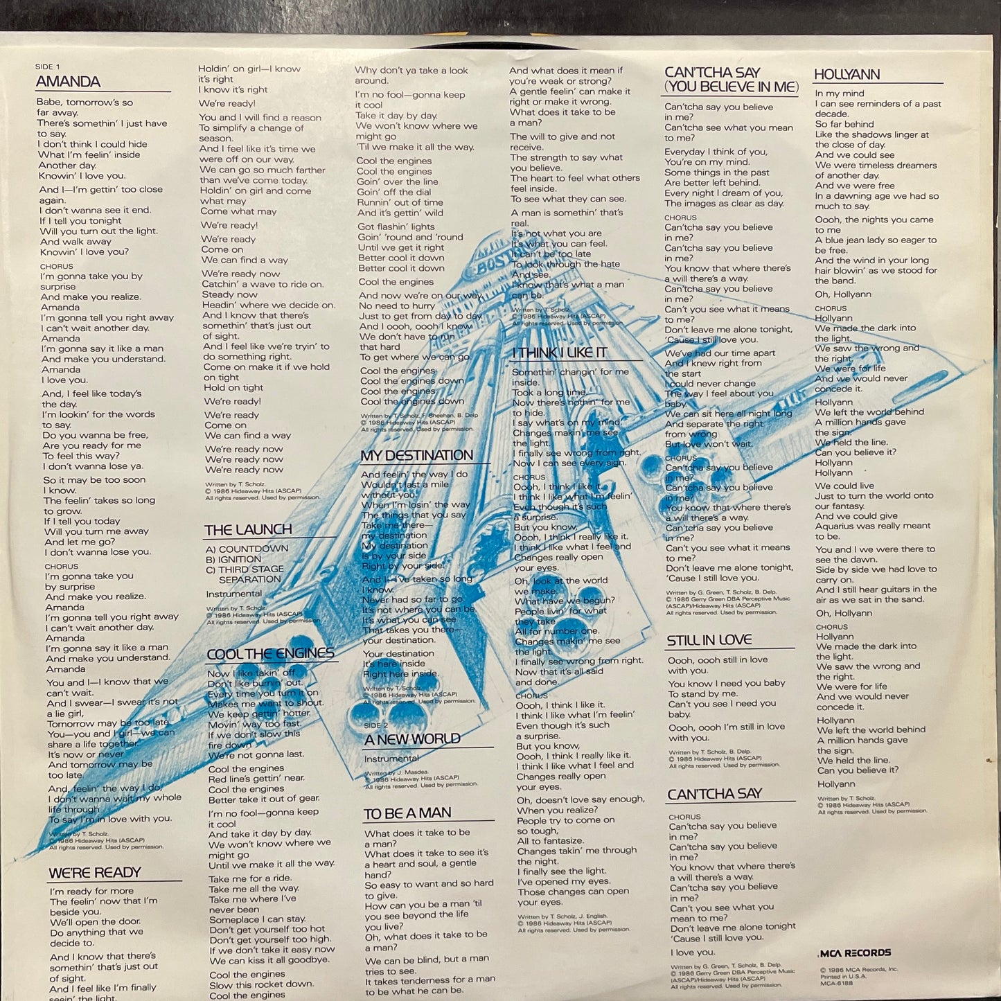 Boston: Third Stage Vinyl LP