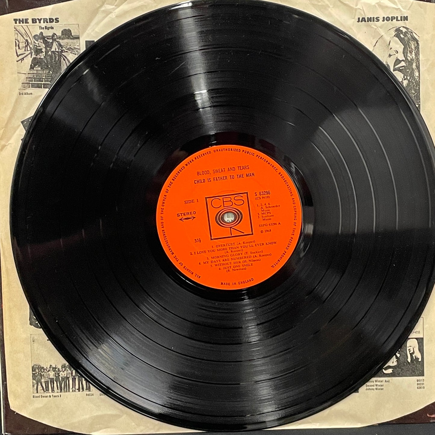 Blood, Sweat, and Tears: Child is Father to the Man Vinyl LP