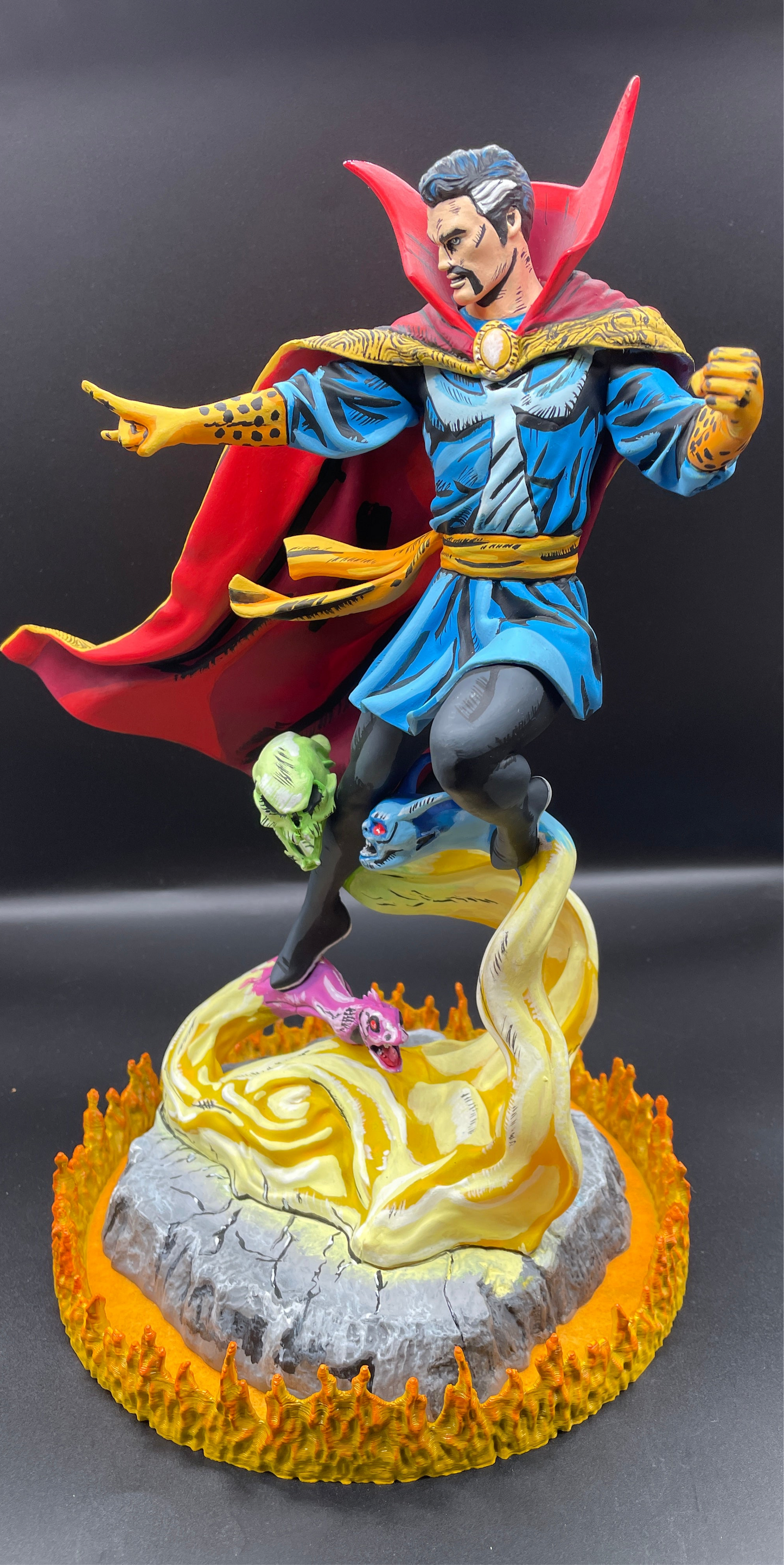 Hand Painted Dr Strange Statuette by Mr.AnimeWorks1