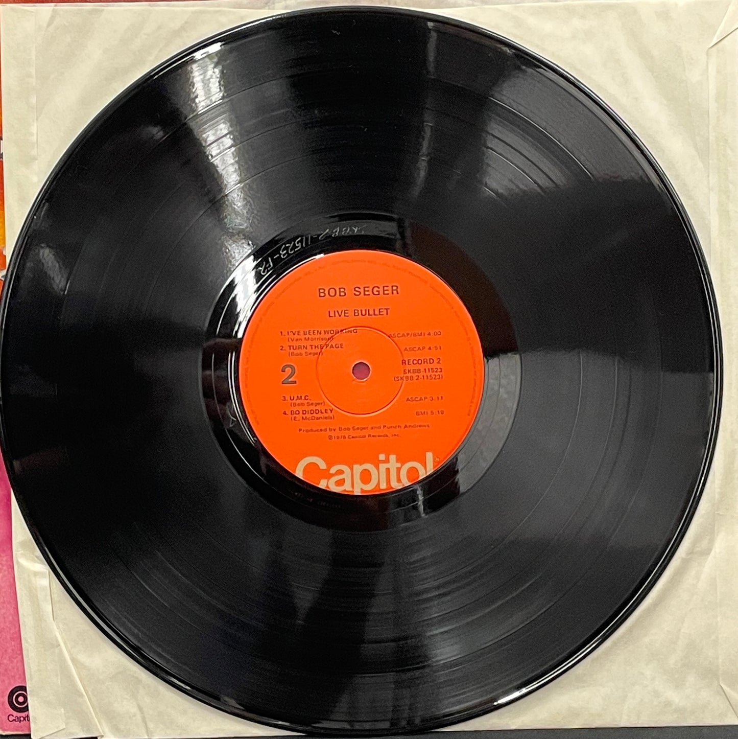 Bob Seger & The Silver Bullet Band: Live Bullet Double Vinyl LP