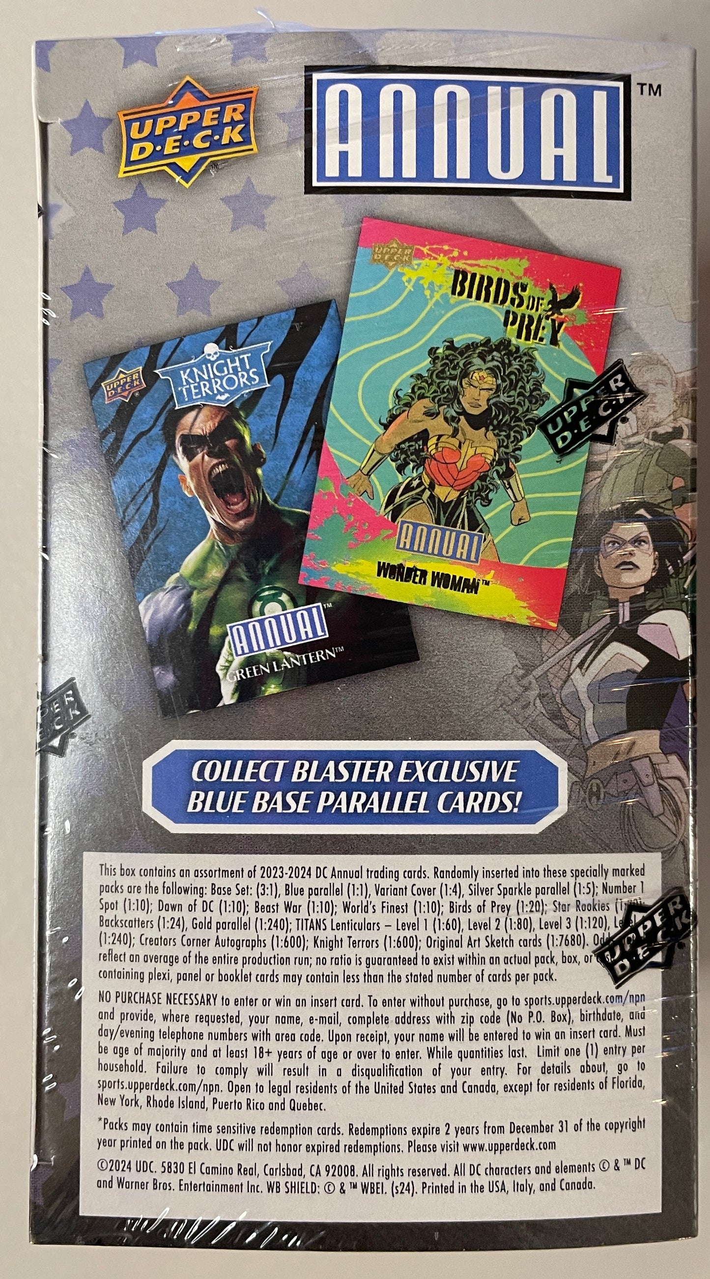 2024 DC Annual Trading Card Booster Box by Upper Deck (manufacturer sealed)