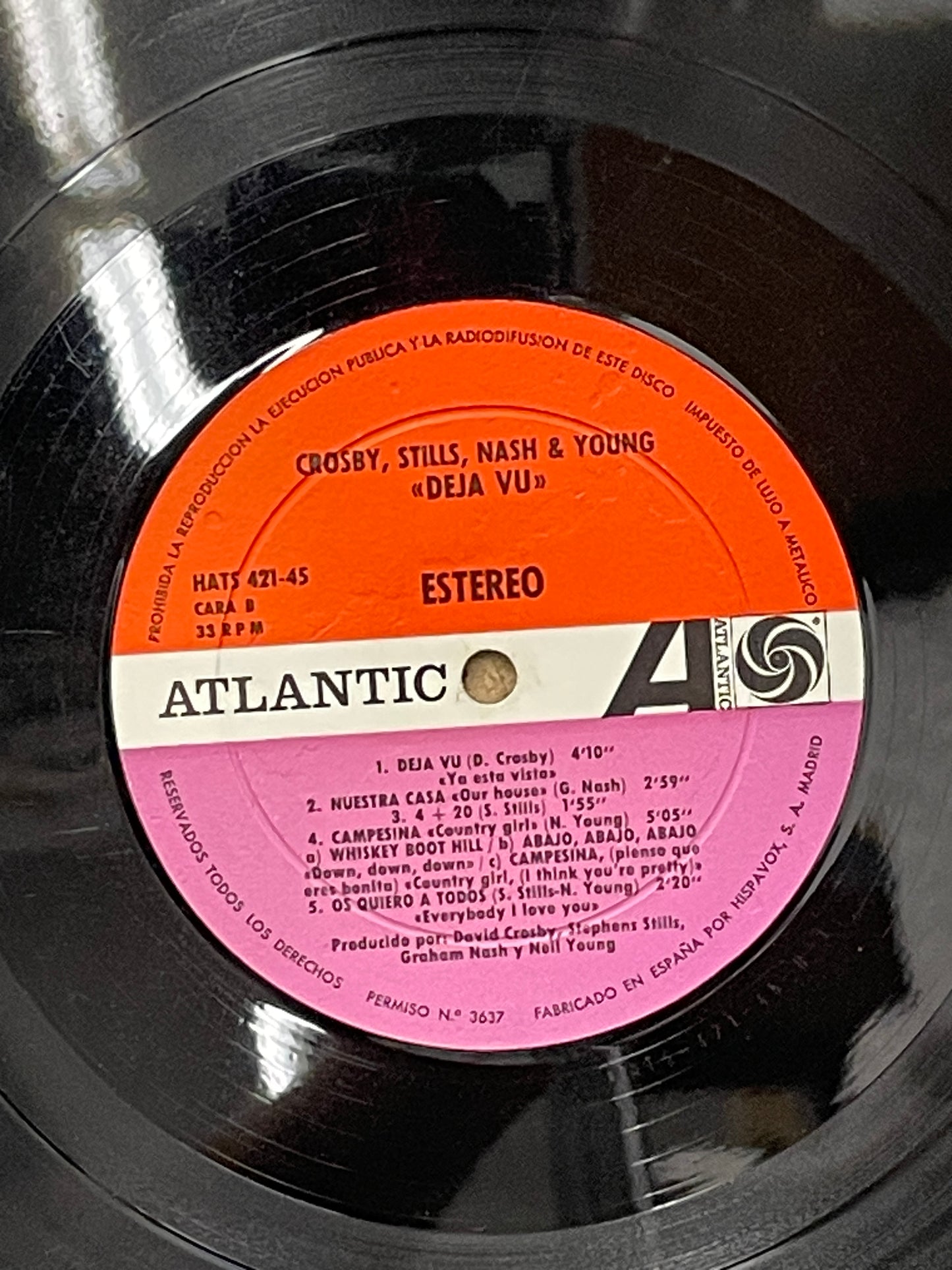 Crosby, Stills, Nash, & Young feat: Dallas Taylor & Grey Reeves: Deja Vu Vinyl LP