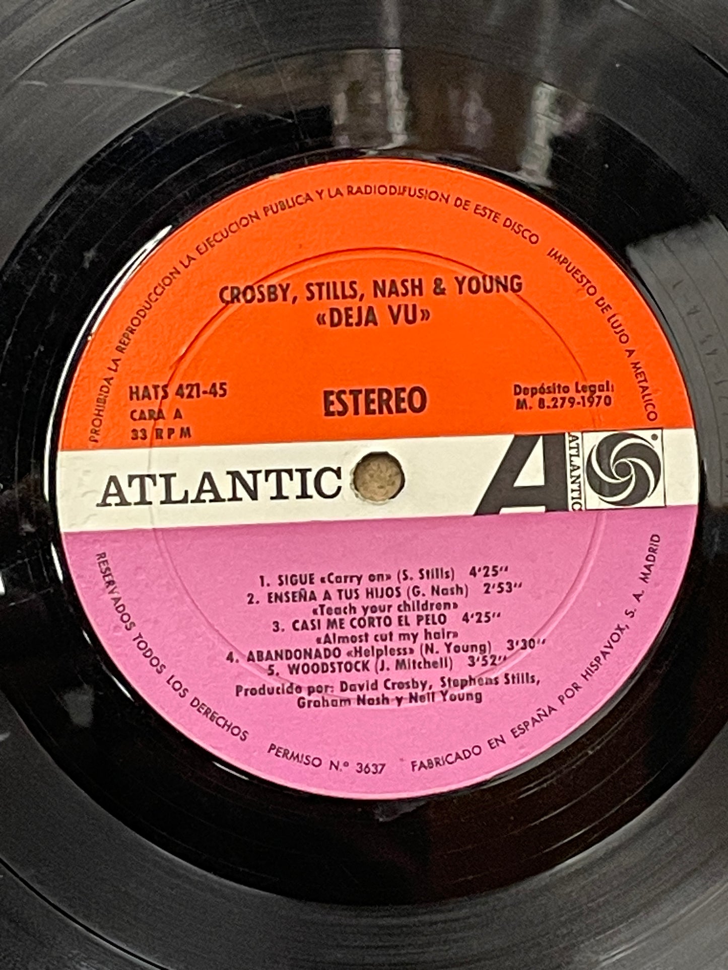Crosby, Stills, Nash, & Young feat: Dallas Taylor & Grey Reeves: Deja Vu Vinyl LP