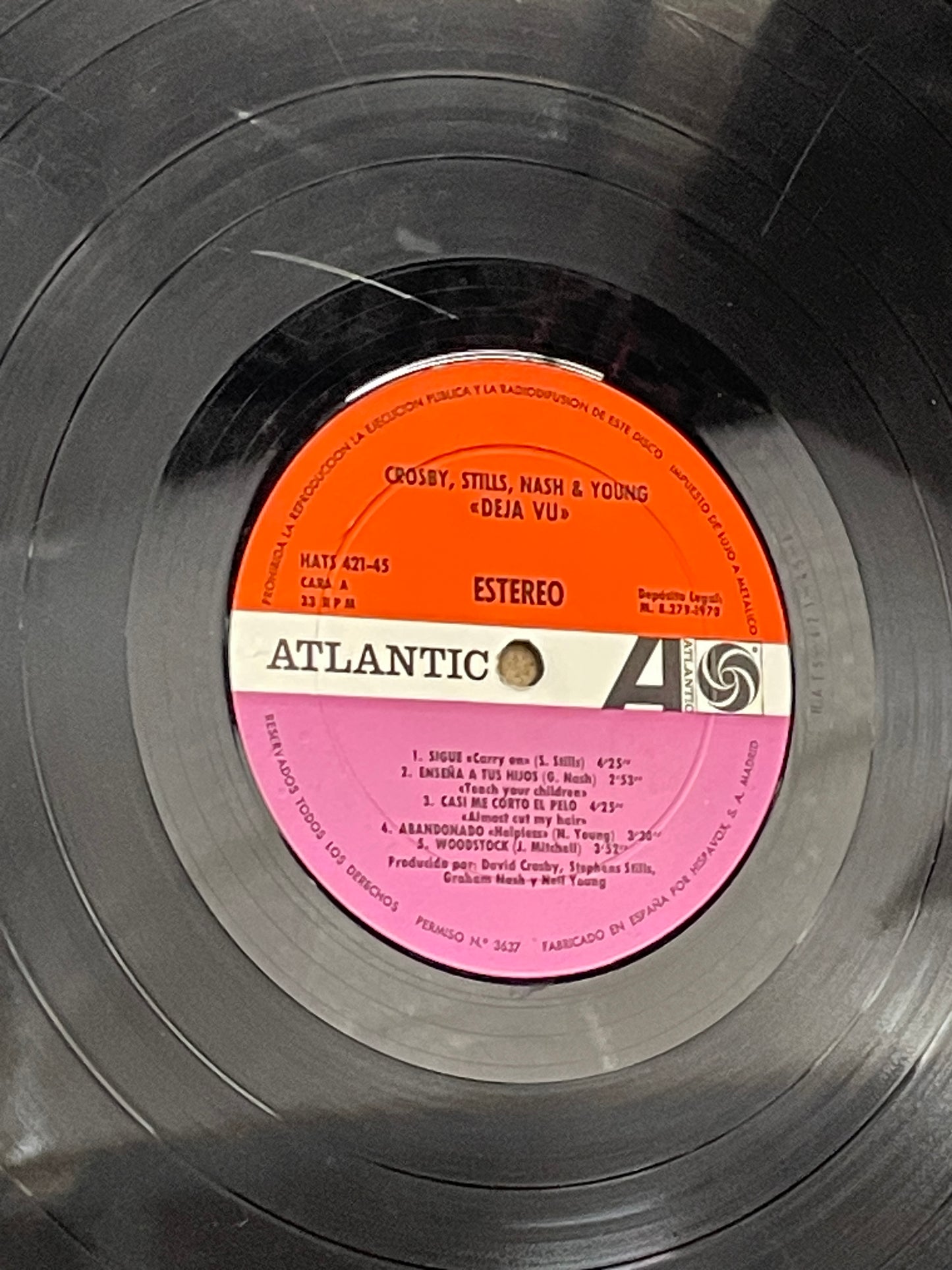 Crosby, Stills, Nash, & Young feat: Dallas Taylor & Grey Reeves: Deja Vu Vinyl LP