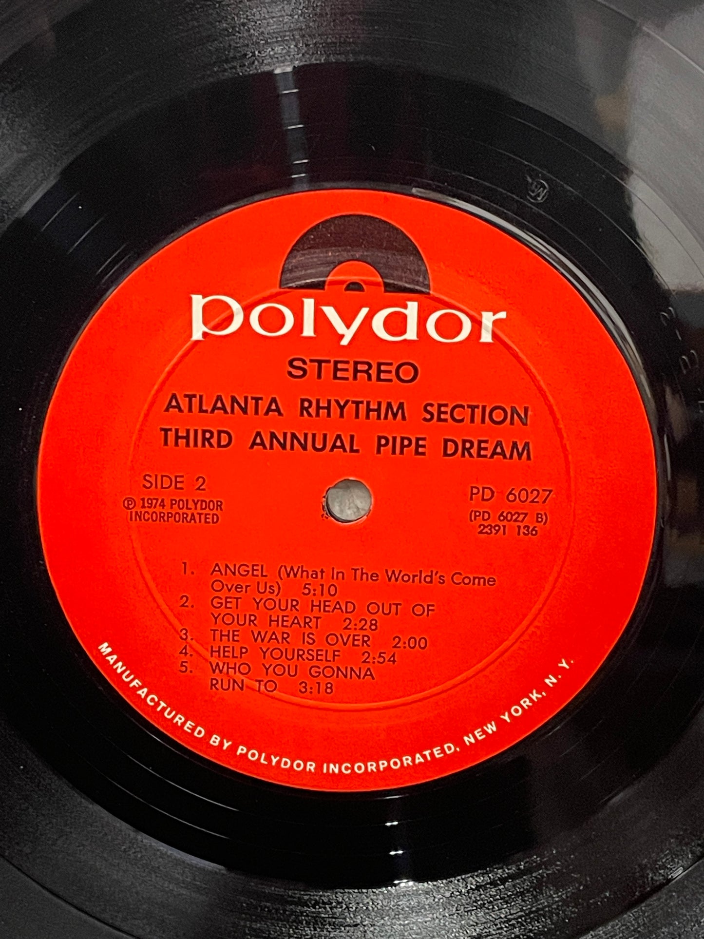 Atlanta Rhythm Section: Third Annual Pipe Dream Vinyl LP