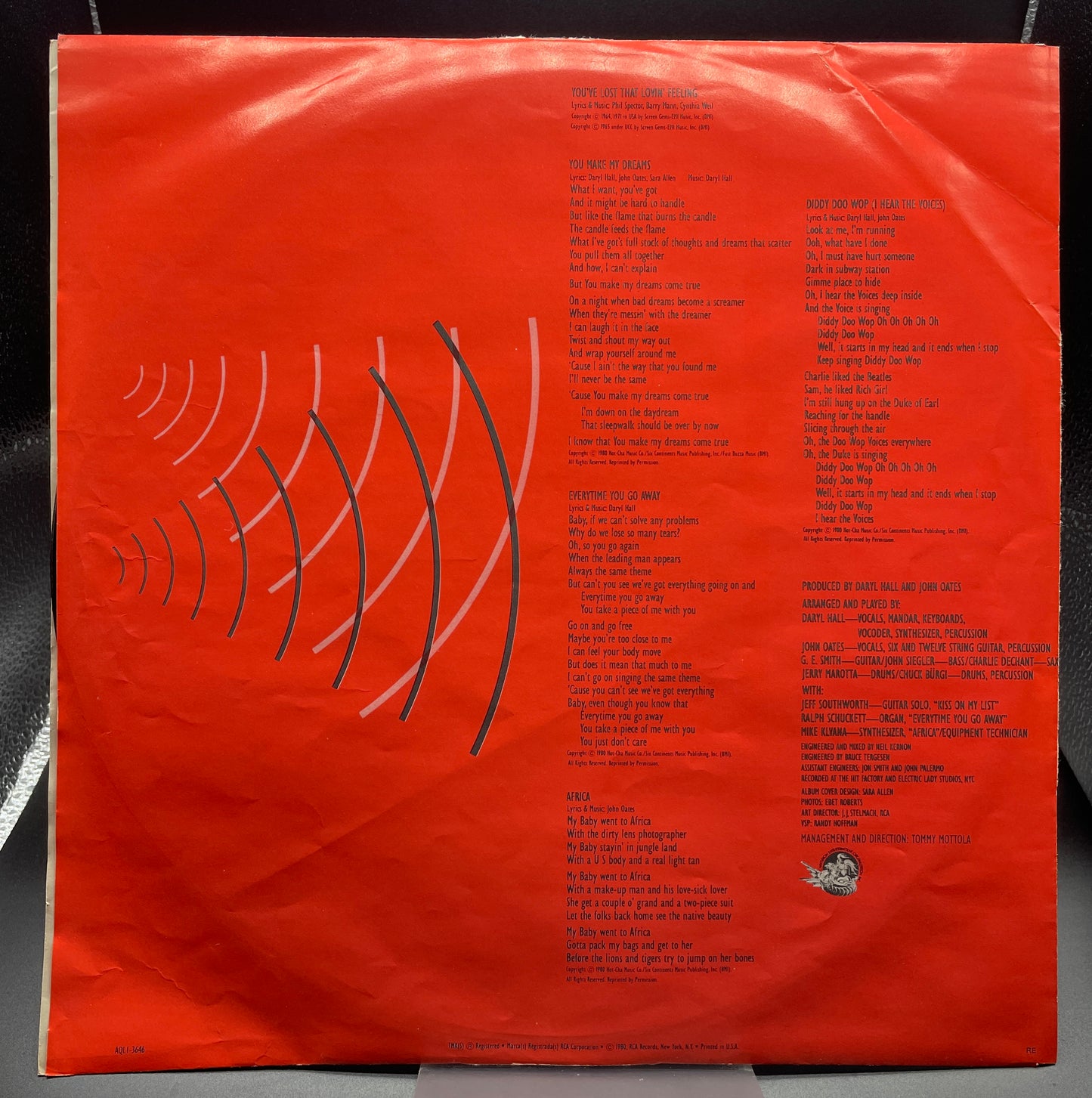 Daryl Hall & John Oates: Voices Vinyl LP