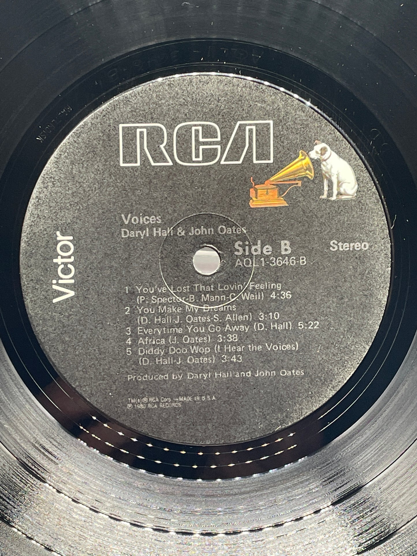 Daryl Hall & John Oates: Voices Vinyl LP