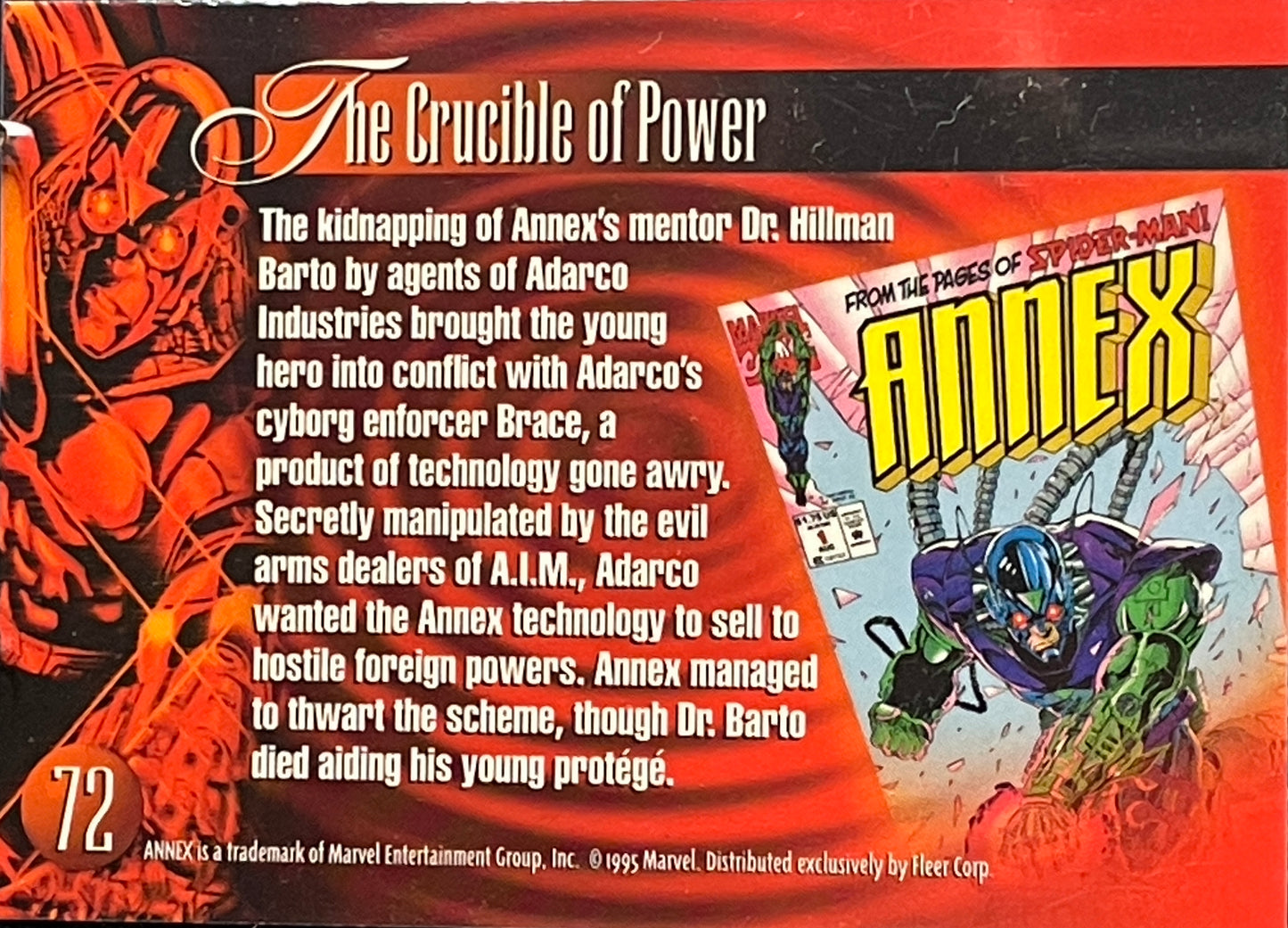 1995 Flair Marvel Annual Trading Card: #72 Annex