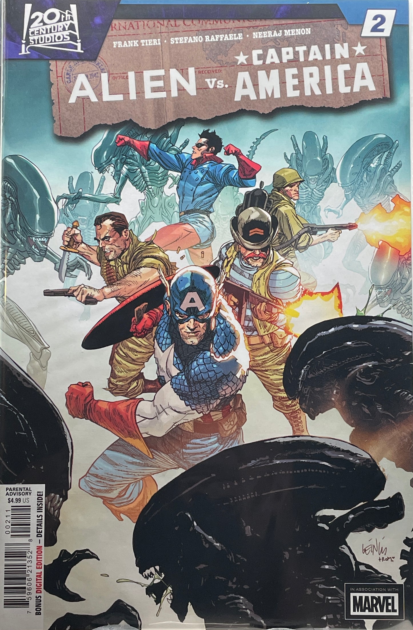Alien vs. Captain America (issues 1 - 4 complete set)