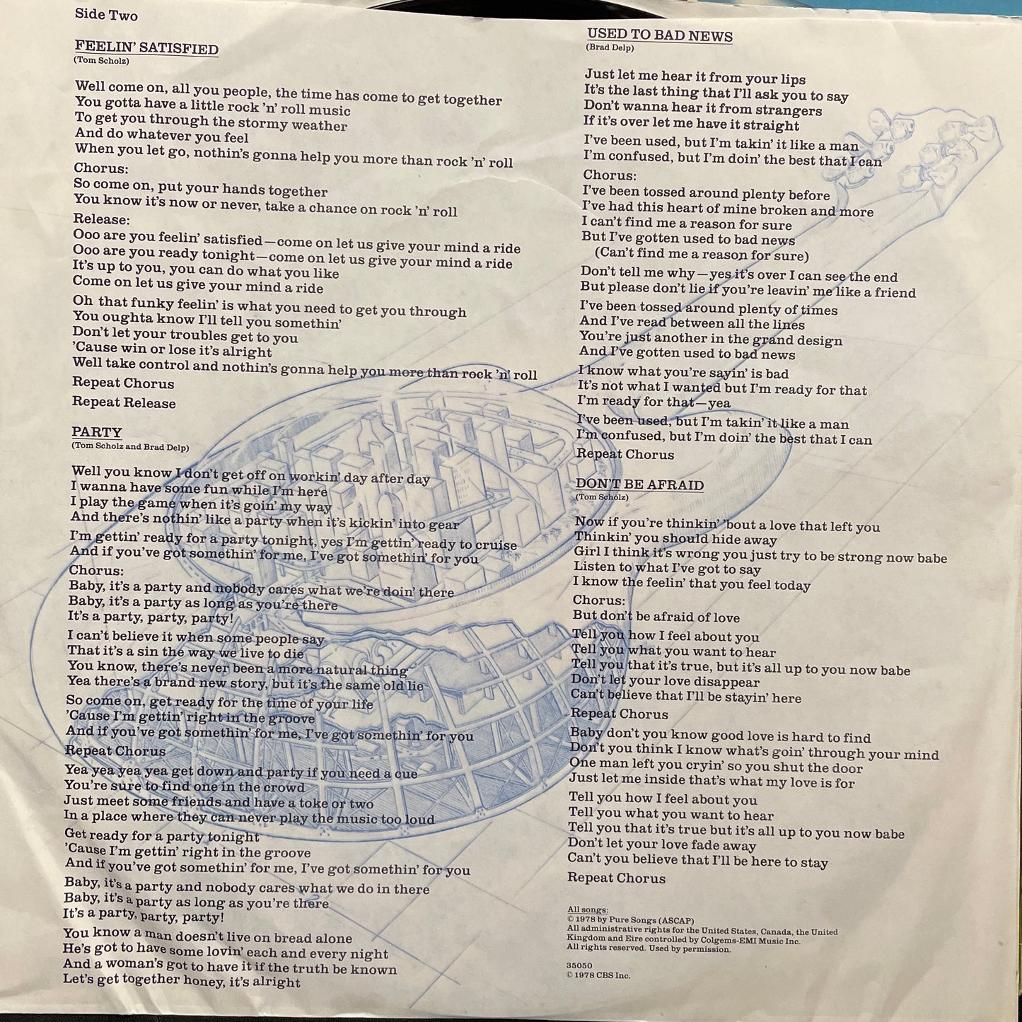 Boston: Don't Look Back Vinyl LP