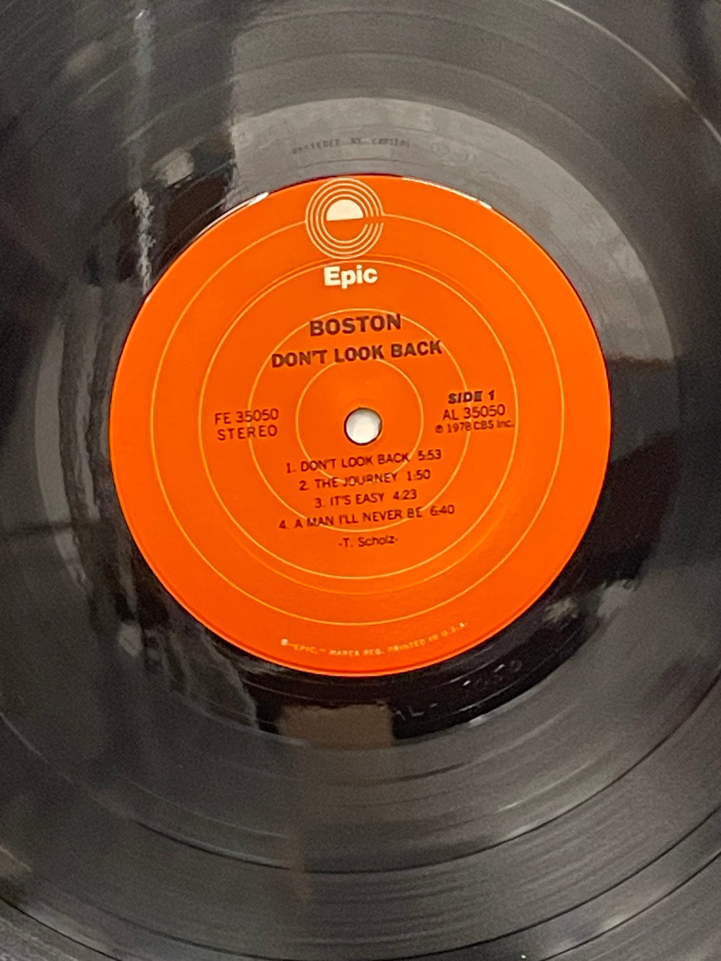 Boston: Don't Look Back Vinyl LP