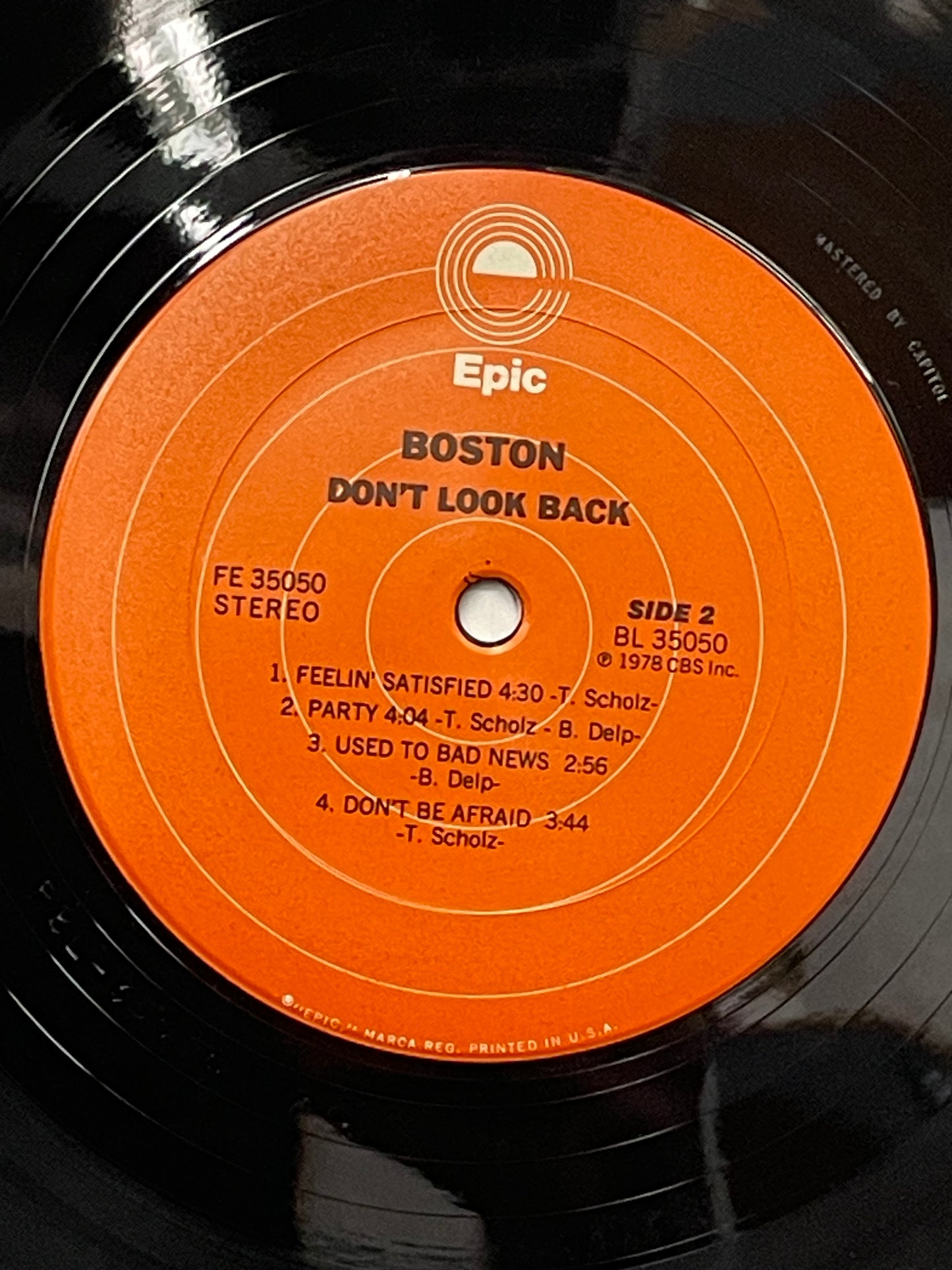 Boston: Don't Look Back Vinyl LP