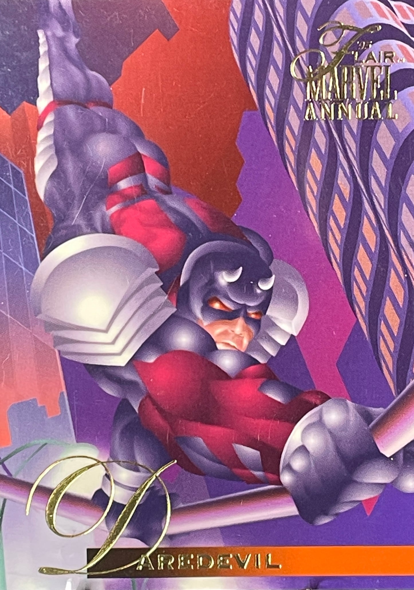 1995 Flair Marvel Annual Trading Card: #75 Daredevil