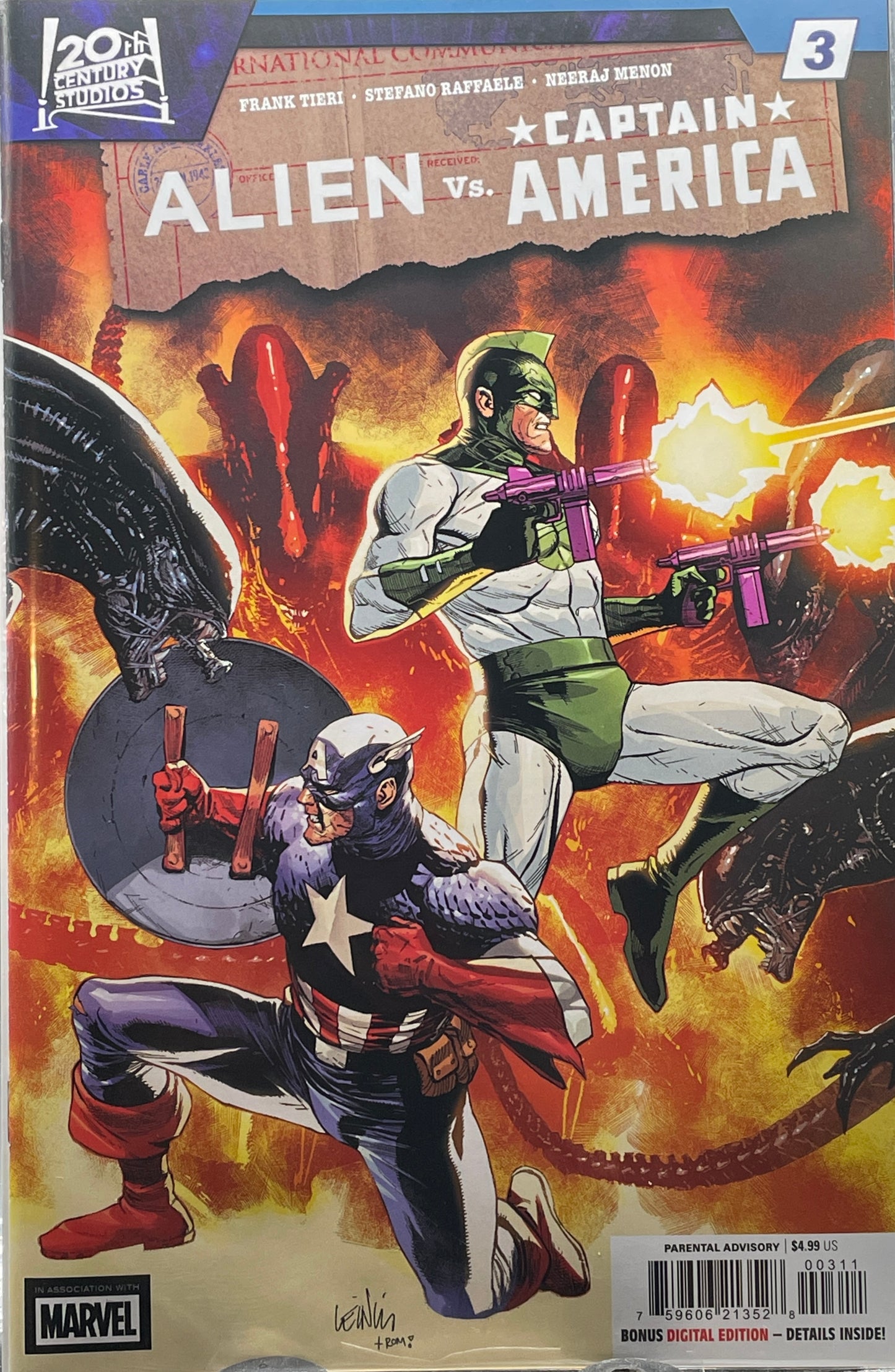Alien vs. Captain America (issues 1 - 4 complete set)