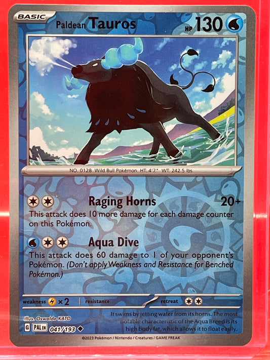 Pokemon Card: Paldea Evolved #41 Paldean Tauros (ungraded)