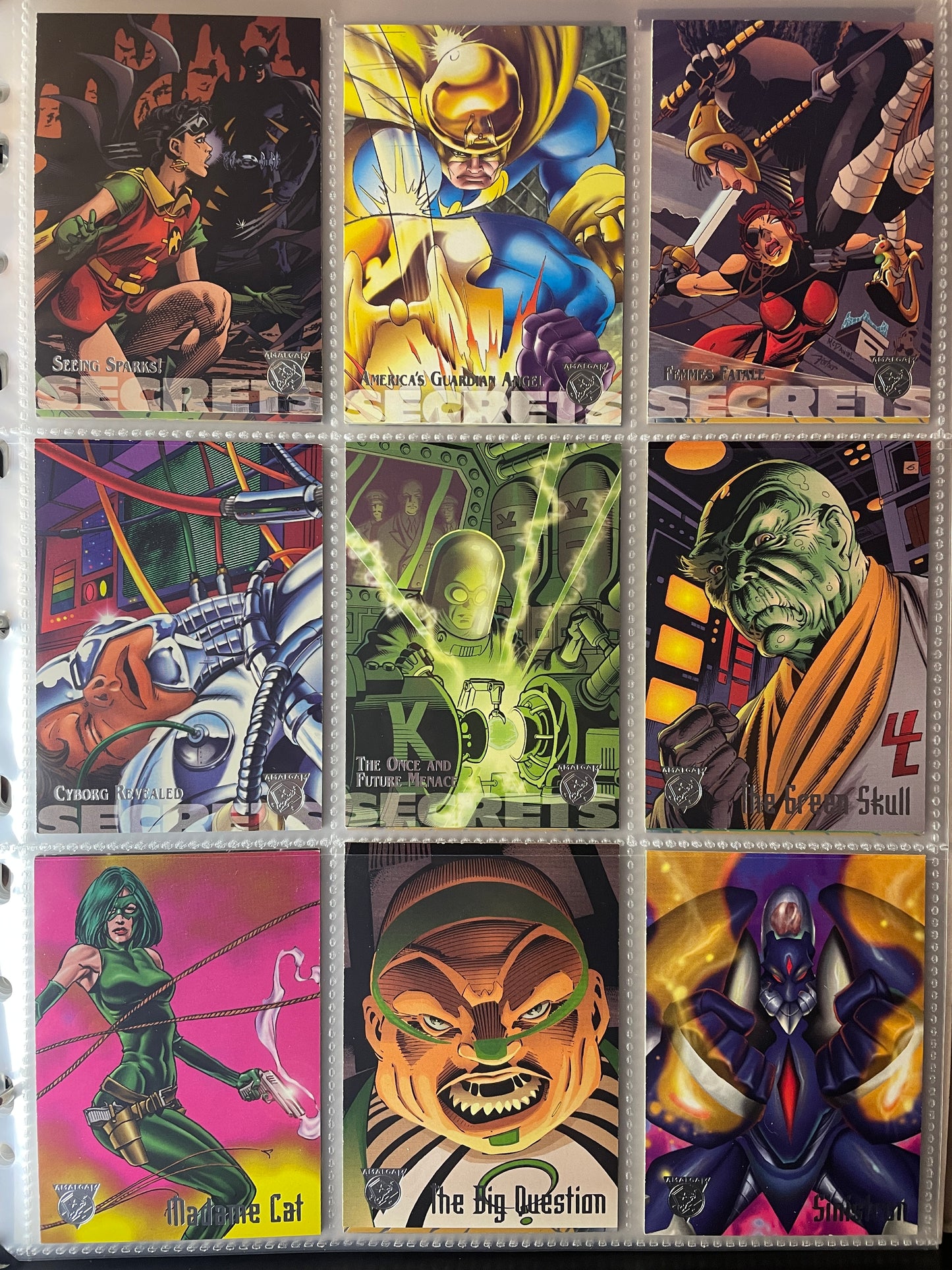 1996 Fleer\Skybox Marvel/DC Amalgam Trading card complete base set