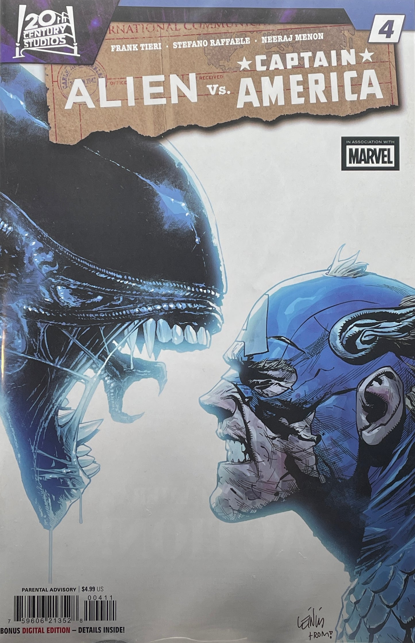 Alien vs. Captain America (issues 1 - 4 complete set)