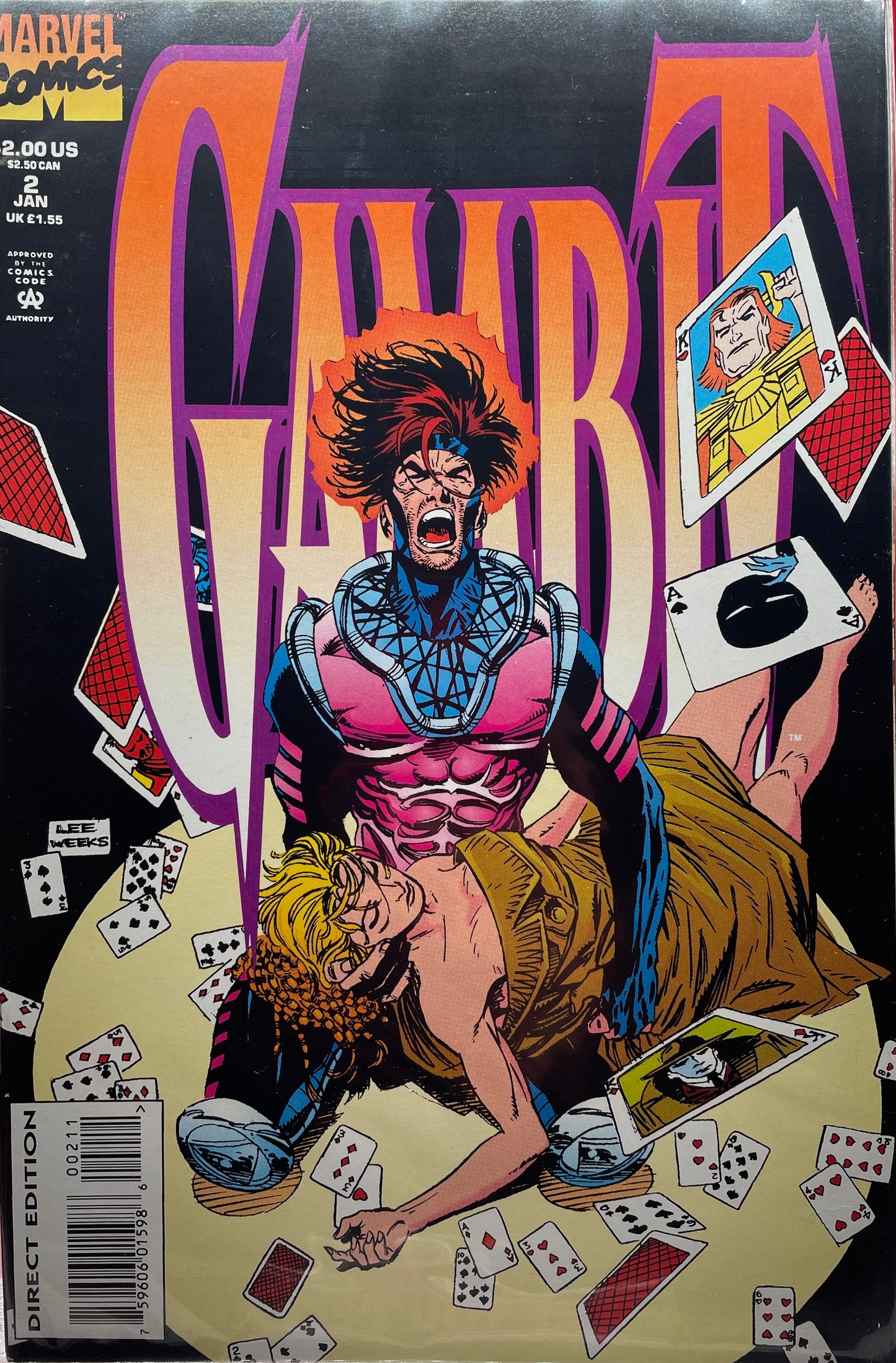 Gambit mini series 1993-1994 issues #1-4 (Direct Editions)