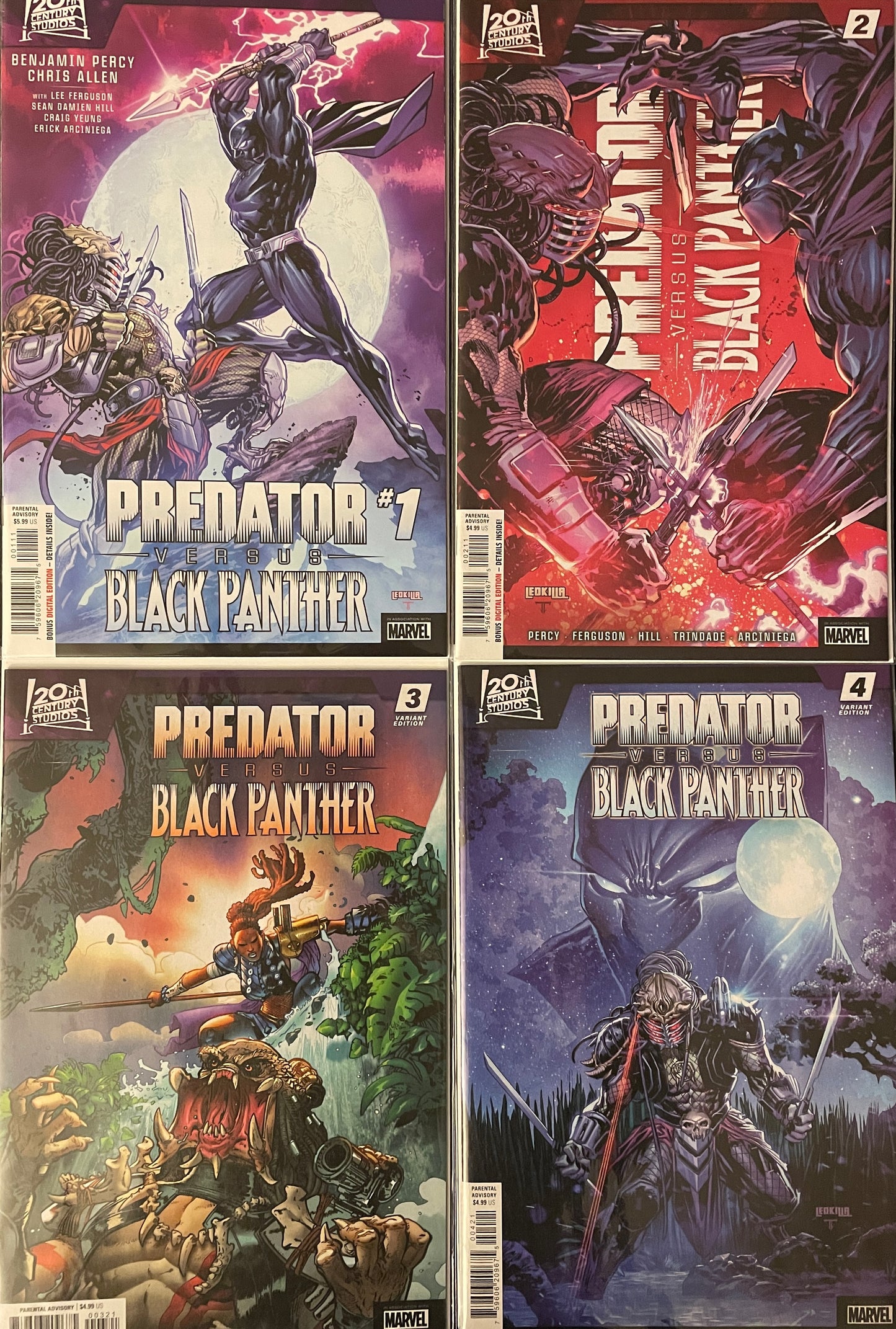 Predator vs. Black Panther complete 4 issue series