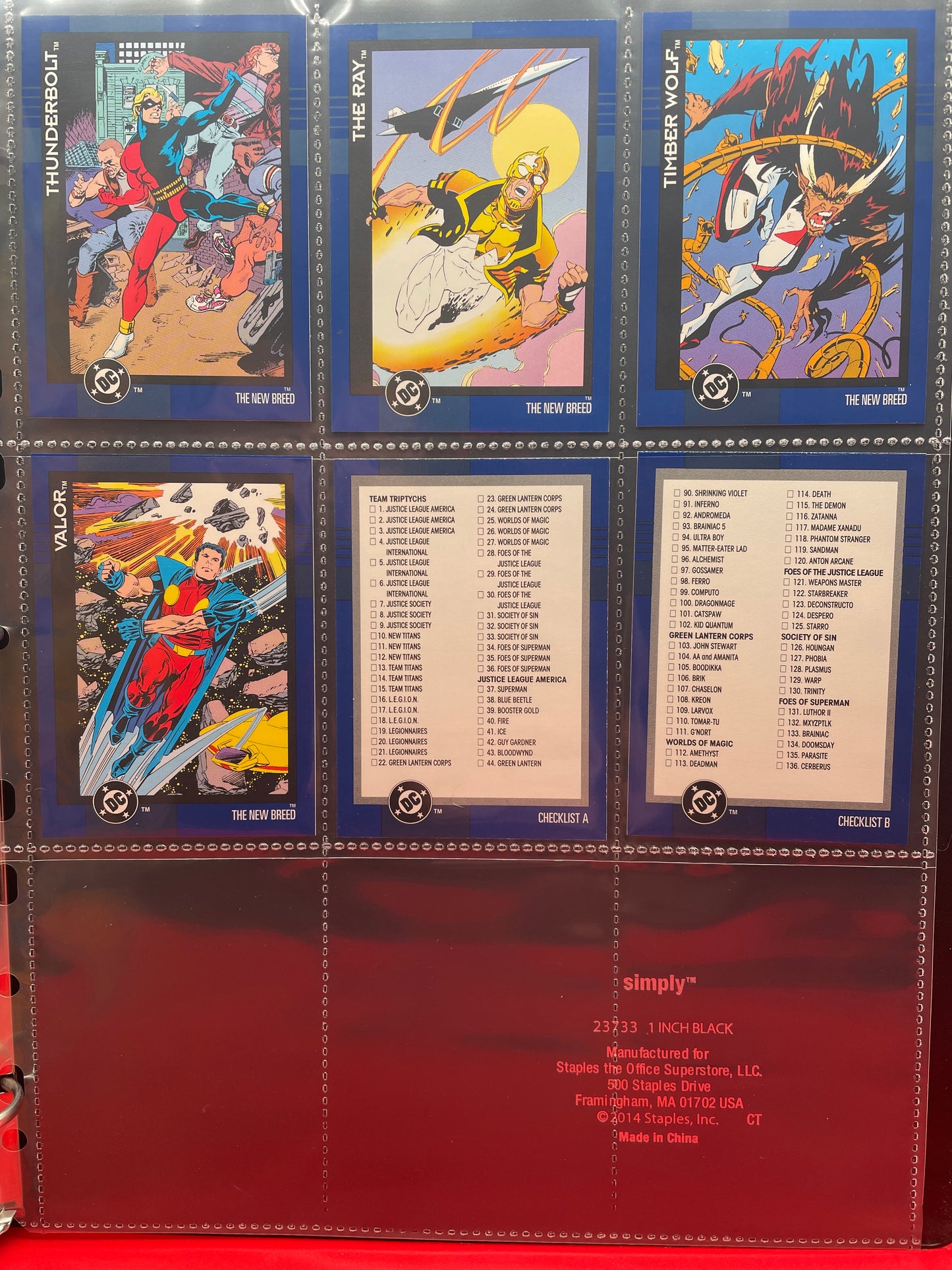 1993 Skybox D.C. “Cosmic Teams” trading cards. Complete Base Set.