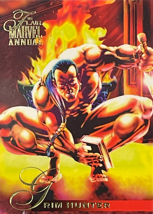 1995 Flair Marvel Annual Trading Card: #59 Grim Hunter