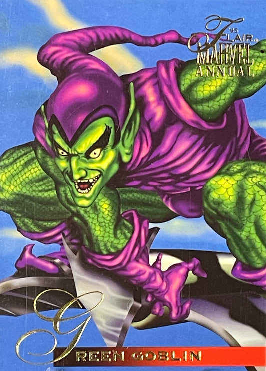 1995 Flair Marvel Annual Trading Card: #58 Green Goblin