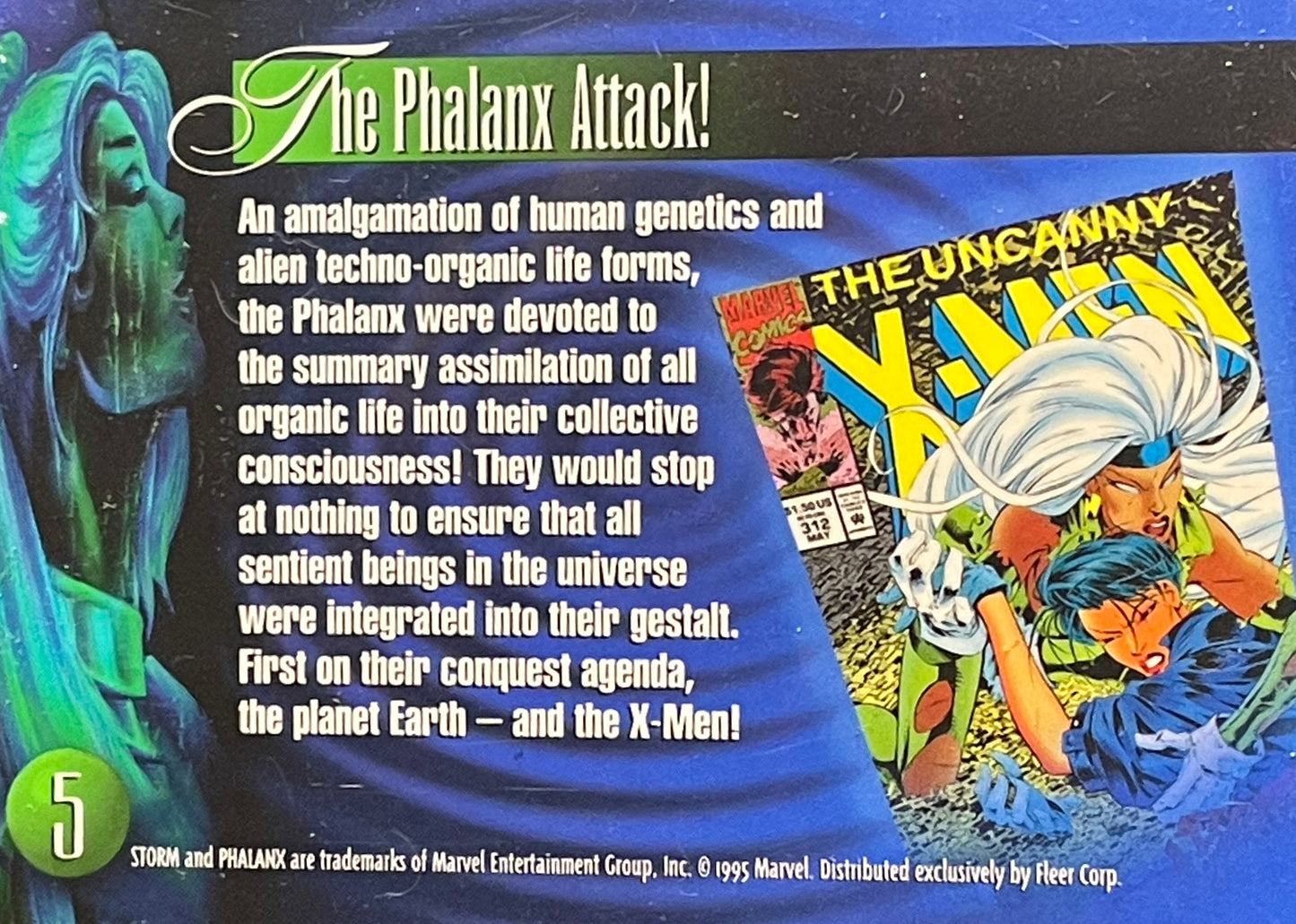 1995 Flair Marvel Annual Trading Card: #5 Storm