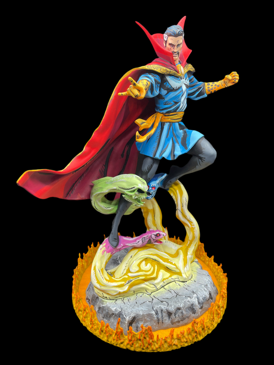 Hand Painted Dr Strange Statuette by Mr.AnimeWorks1