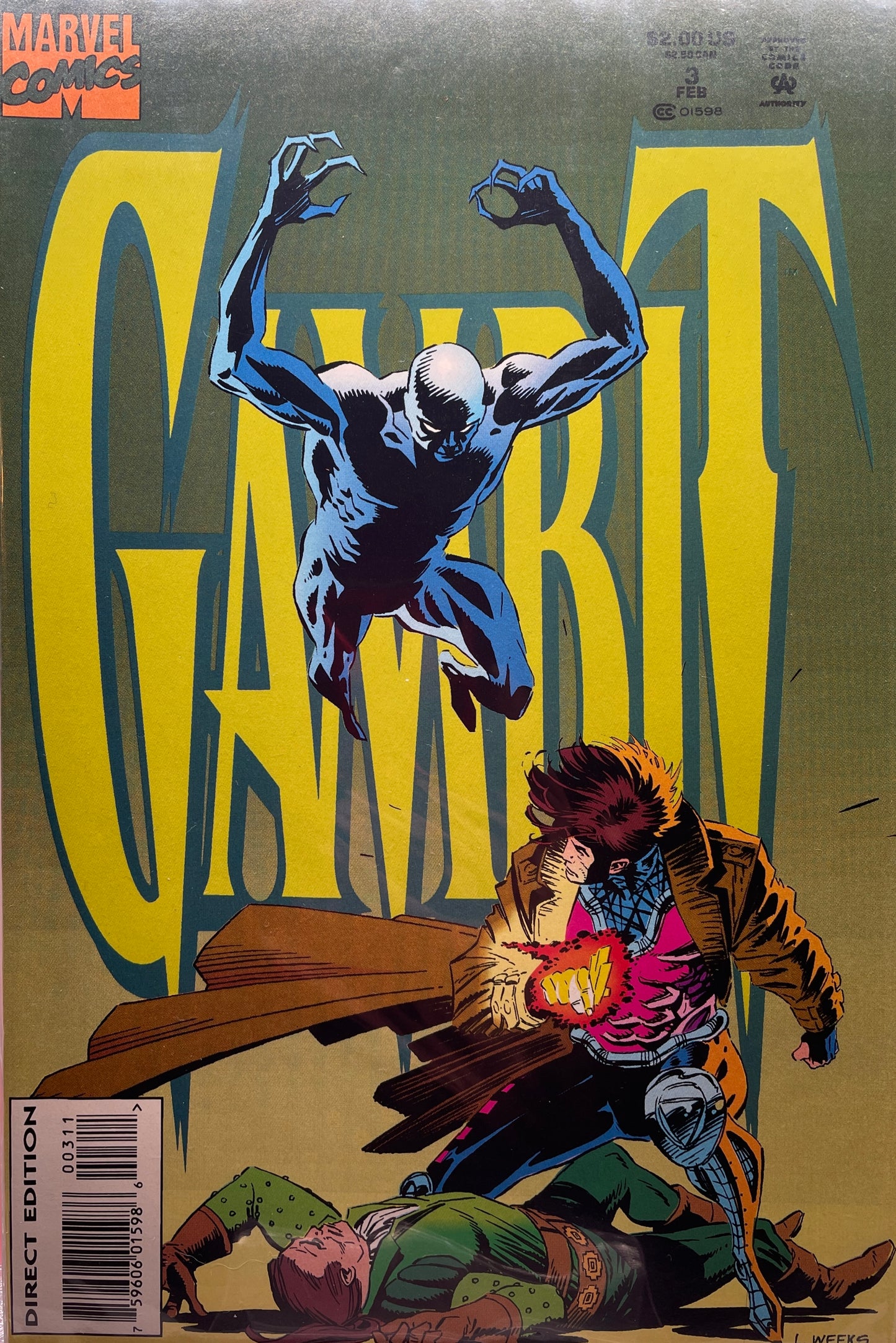 Gambit mini series 1993-1994 issues #1-4 (Direct Editions)