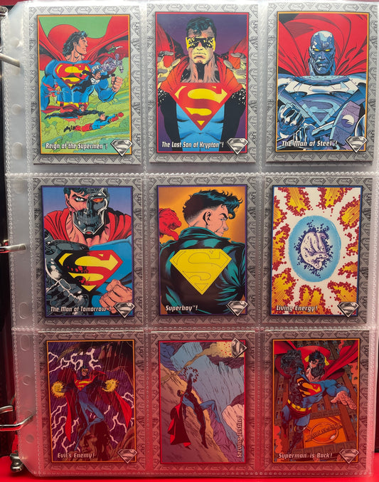 1993 Skybox “Return of Superman” trading cards. Complete base set.
