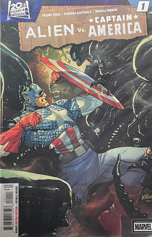Alien vs. Captain America (issues 1 - 4 complete set)