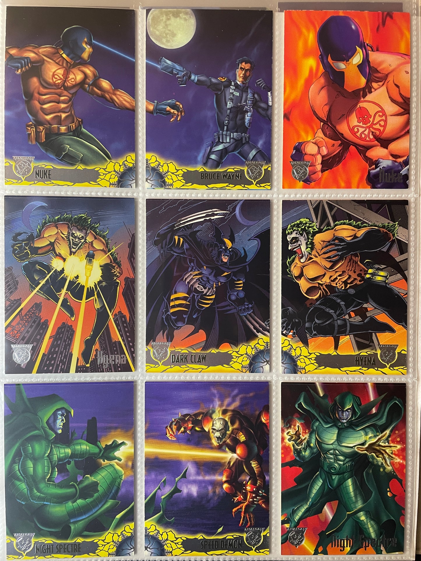 1996 Fleer\Skybox Marvel/DC Amalgam Trading card complete base set