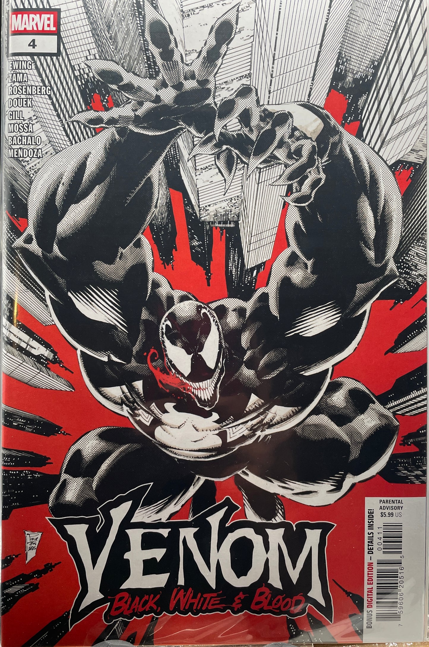 Venom: Black, White, and Blood. Complete 4 issue set