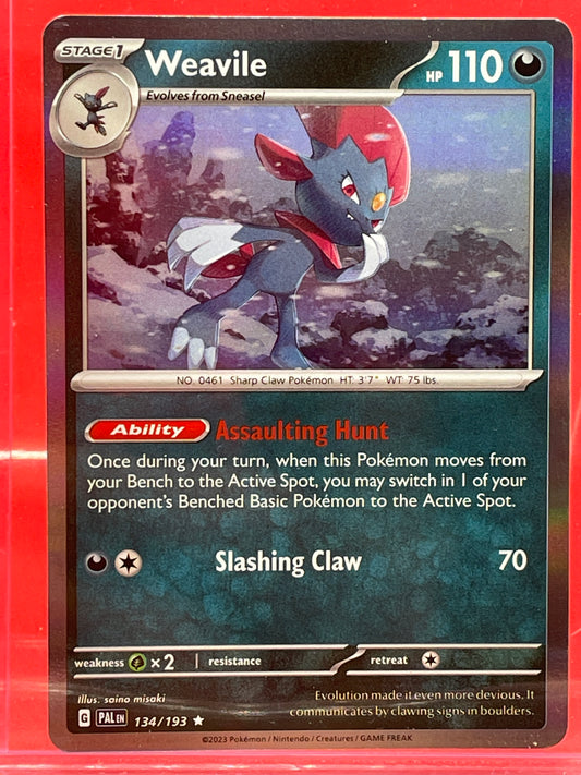 Pokemon Card: Paldea Evolved #134 Weavile (ungraded)