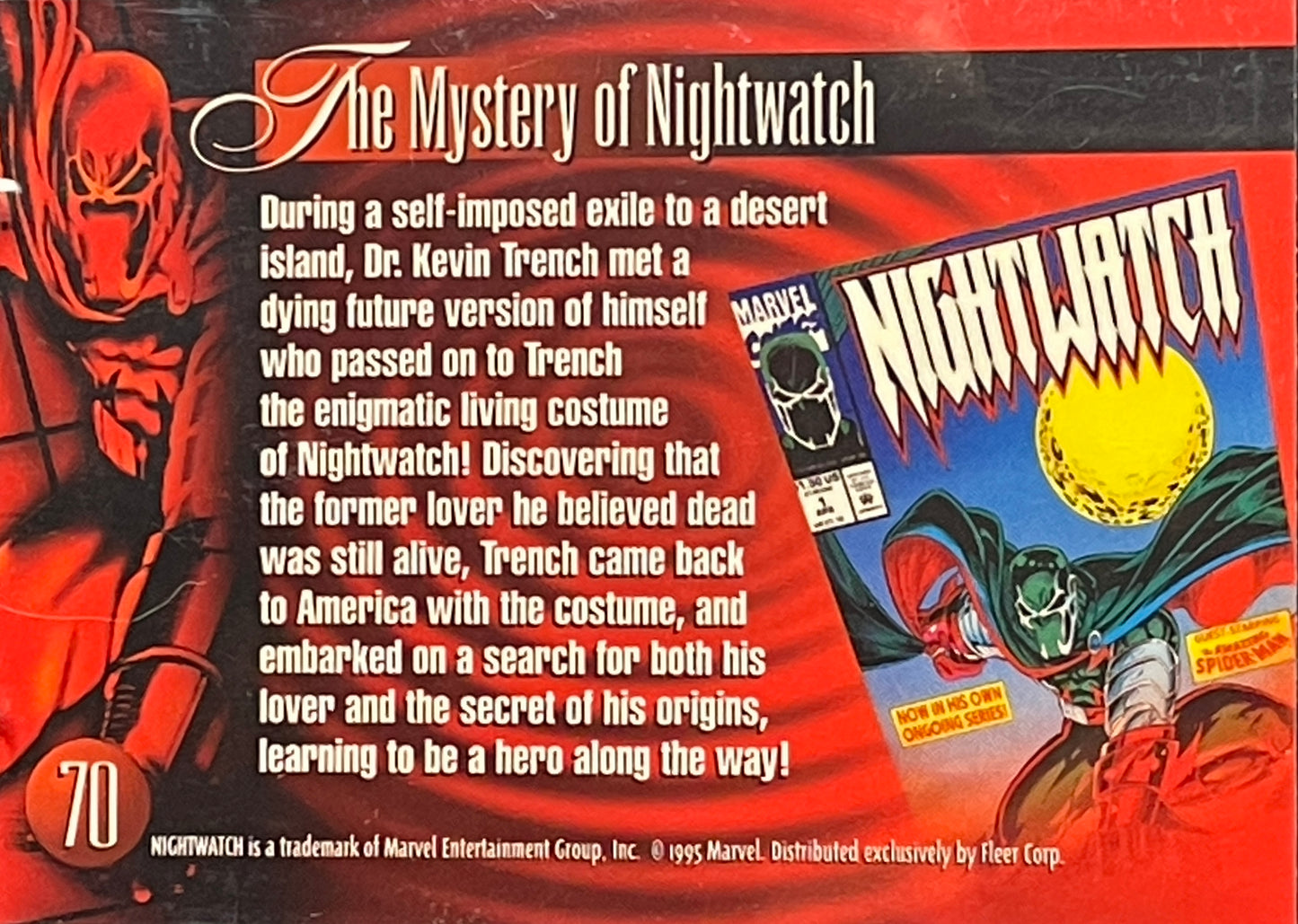 1995 Flair Marvel Annual Trading Card: #70 Nightwatch