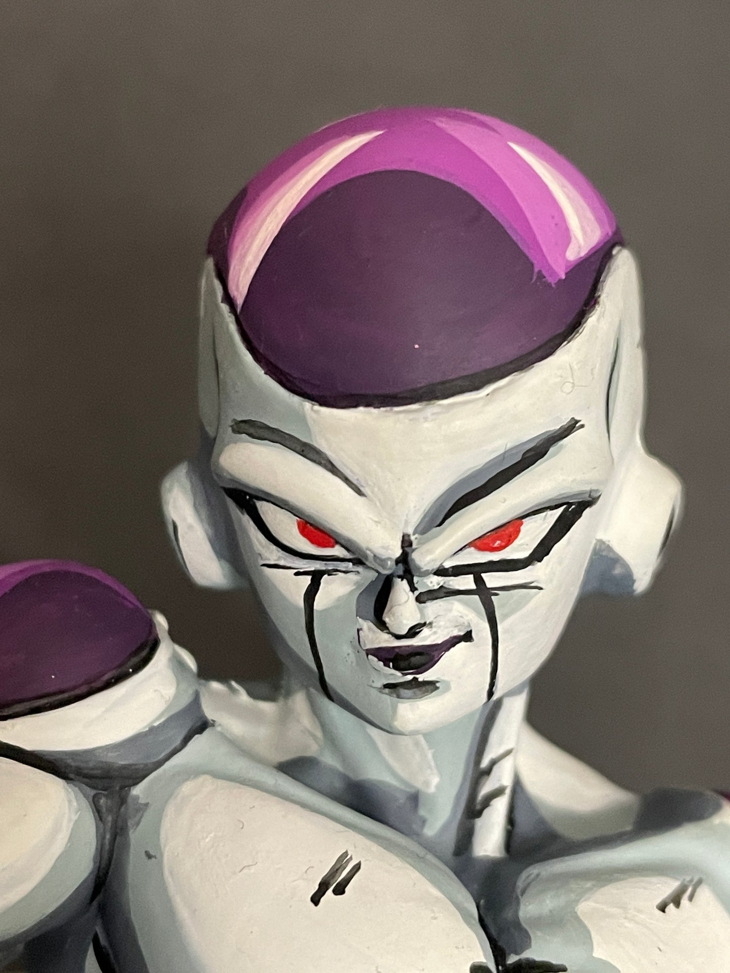 DragonBallZ Frieza PVC Figure. Hand painted by MrAnimeWorks1. Cel Shaded style. Signed by Frieza Voice actress Linda Young