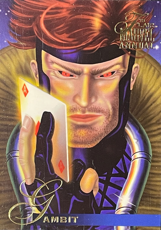 1995 Flair Marvel Annual Trading Card: #4 Gambit