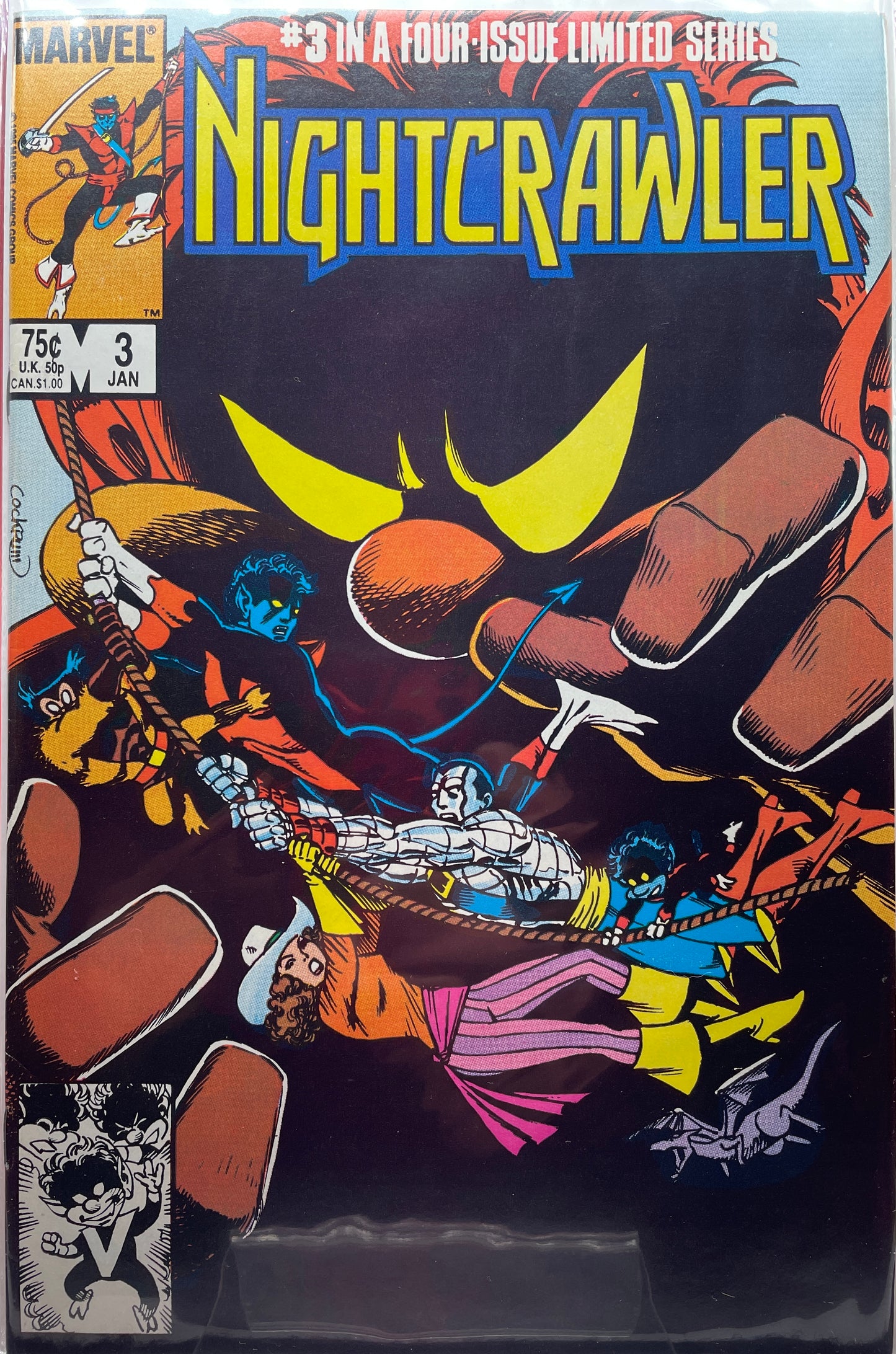 Nightcrawler mini series 1985 issues #1-4