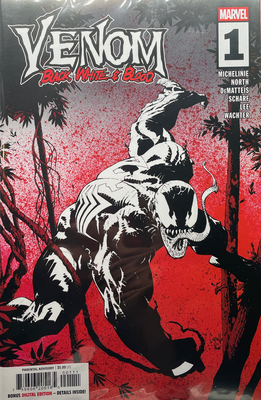 Venom: Black, White, and Blood. Complete 4 issue set