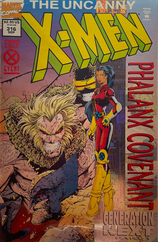 Uncanny X-Men #316 (Direct Edition) Foil Cover. First Appearance of Monet St. Croix