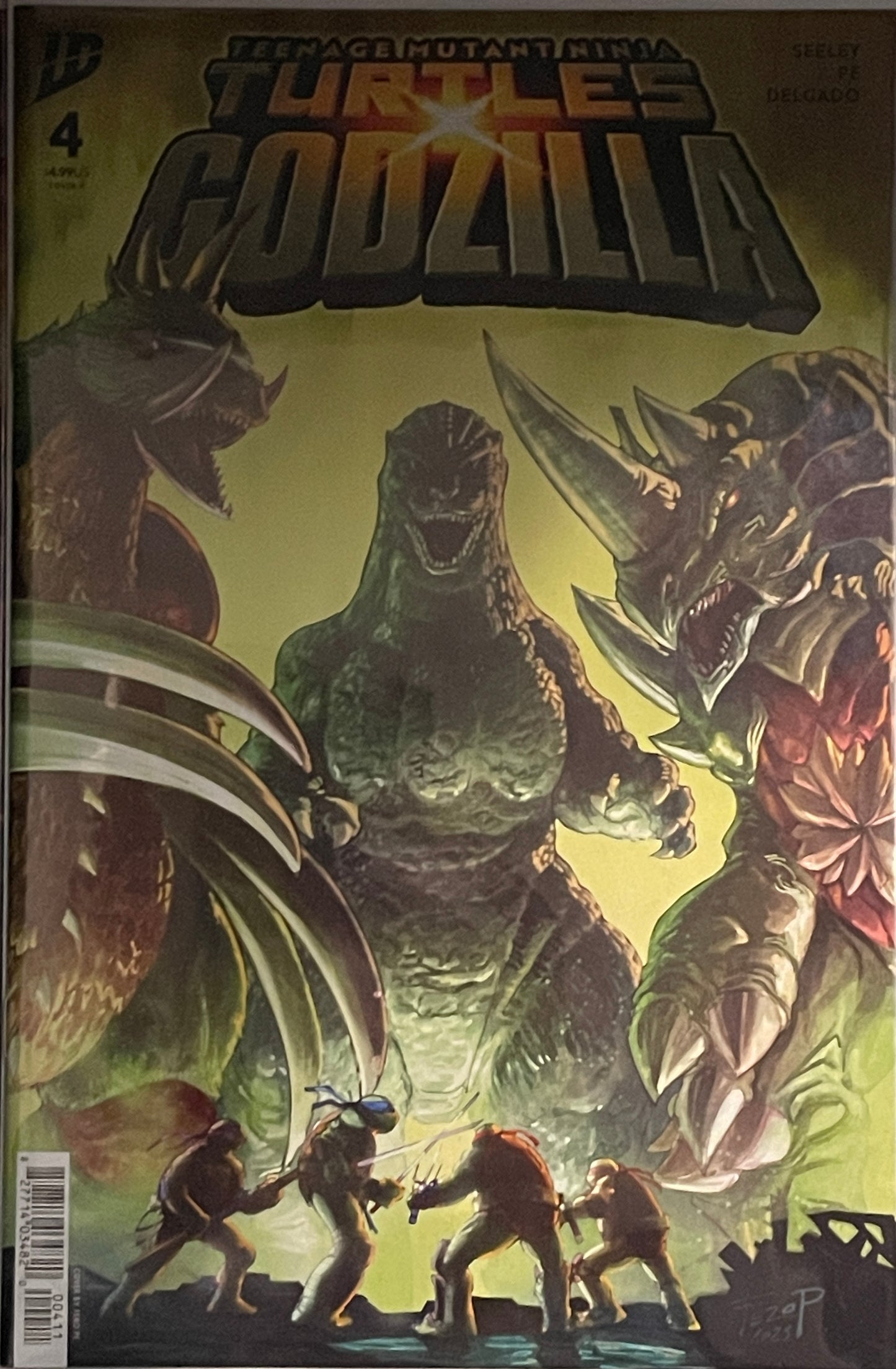 Teenage Mutant Ninja Turtles x Godzilla complete set issues #1-5