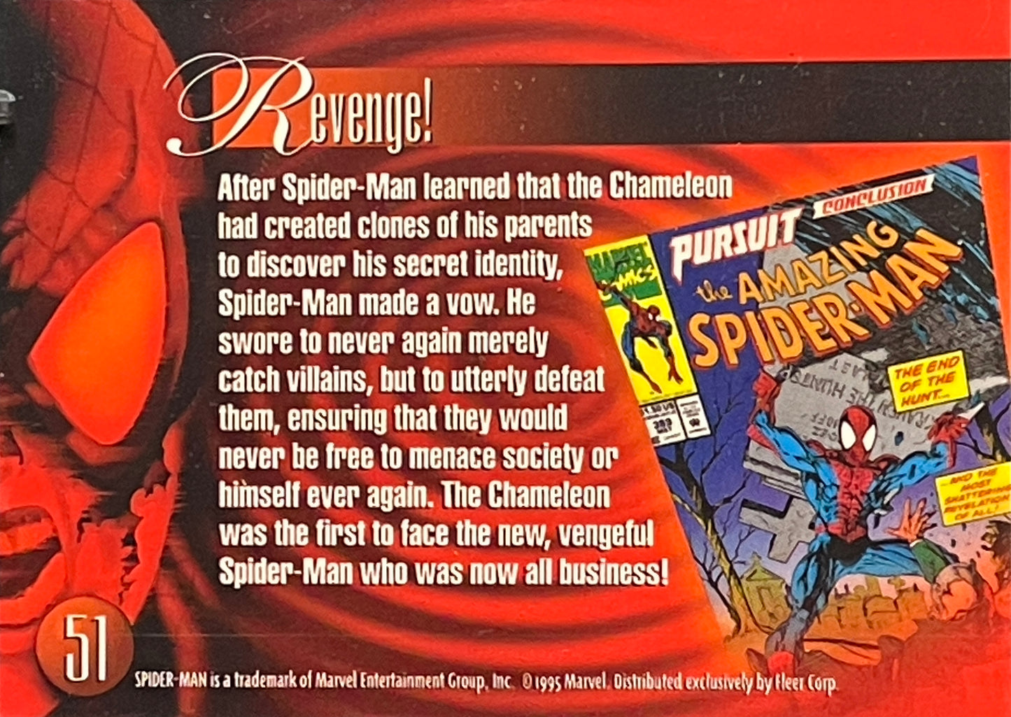 1995 Flair Marvel Annual Trading Card: #51 Pursuit