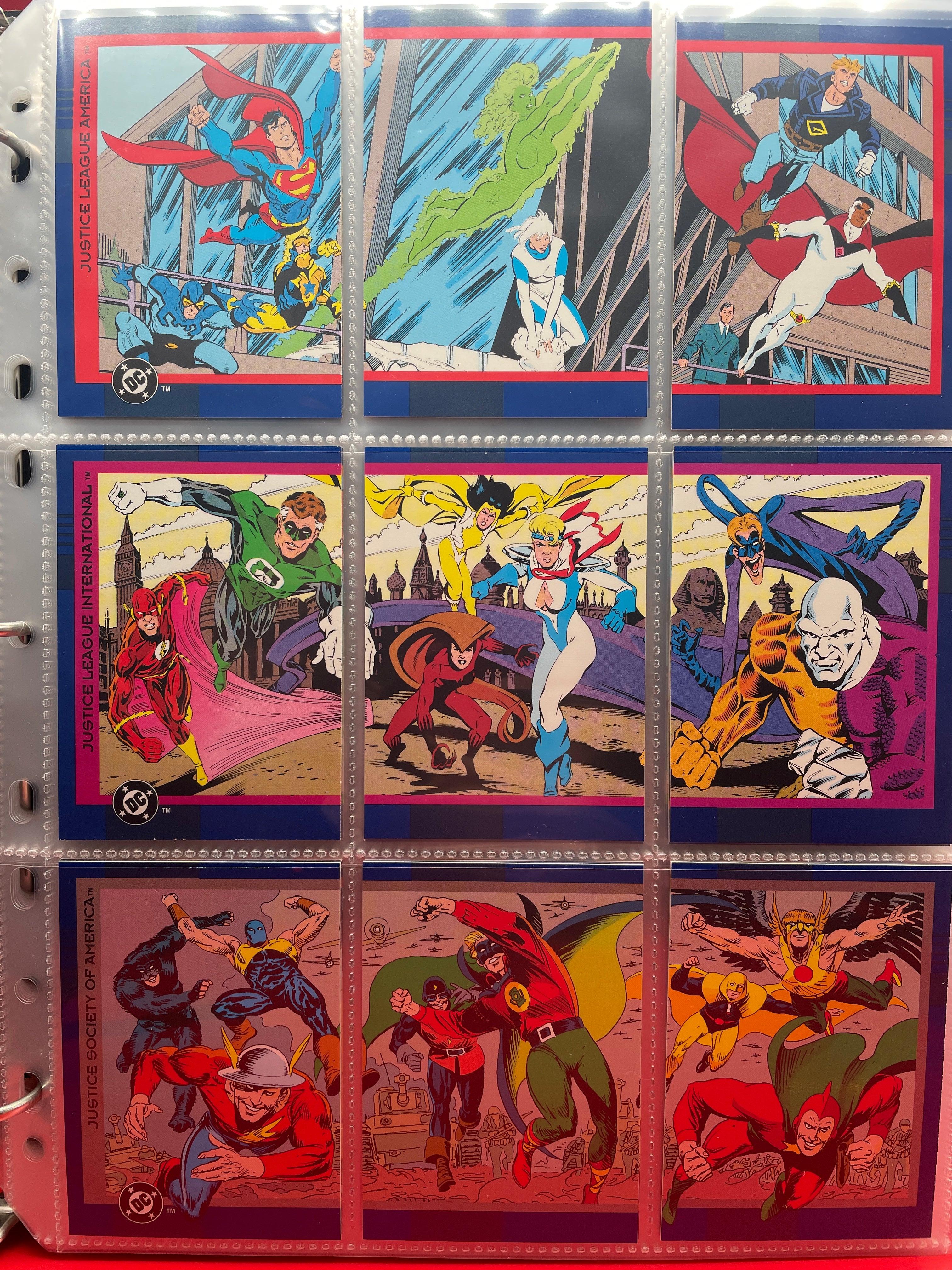 1993 Skybox D.C. “Cosmic Teams” trading cards. Complete Base Set