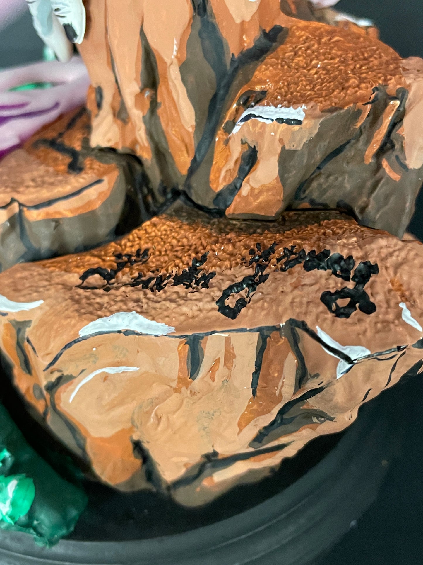 DragonBallZ Frieza PVC Figure. Hand painted by MrAnimeWorks1. Cel Shaded style. Signed by Frieza Voice actress Linda Young