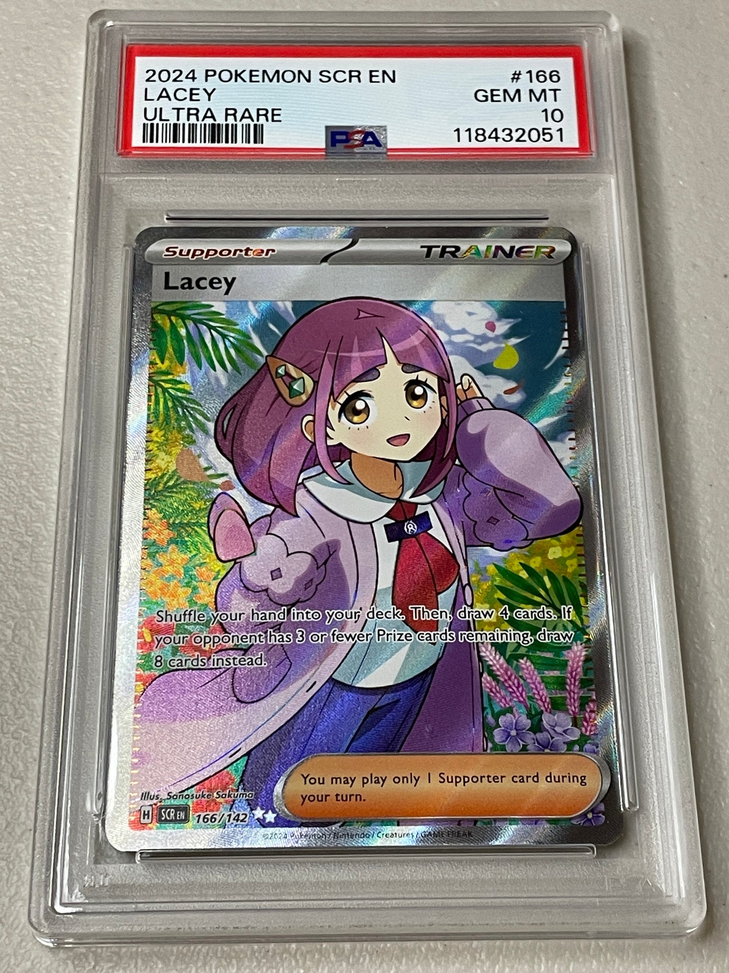 Pokemon Stellar Crown - English Lucy Trainer card PSA 10 CaptainPopCulture Pokemon Stellar Crown - English Lucy Trainer card PSA 10 CaptainPopCulture